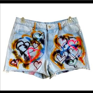 Dip Tie Dye Jeans Shorts